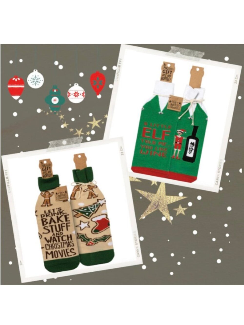 Holiday Wine Bottle Covers